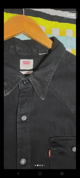 Camisa Levi's Barstow Negra Talla XL