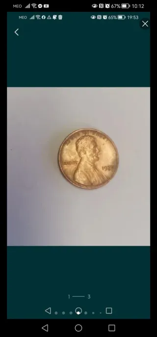 Moeda 1 Cent EUA Lincoln 1977