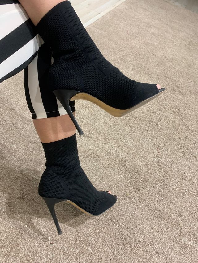 Botín Zara Lycra Negro