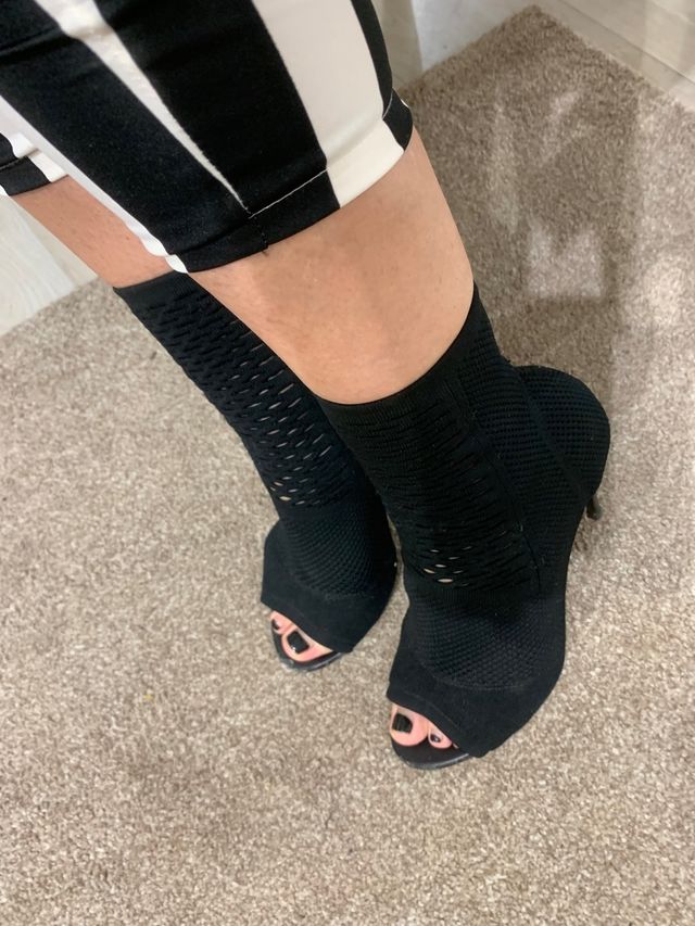 Botín Zara Lycra Negro