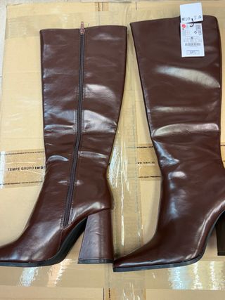 Botas Bershka Mujer Talla 38 Marrón