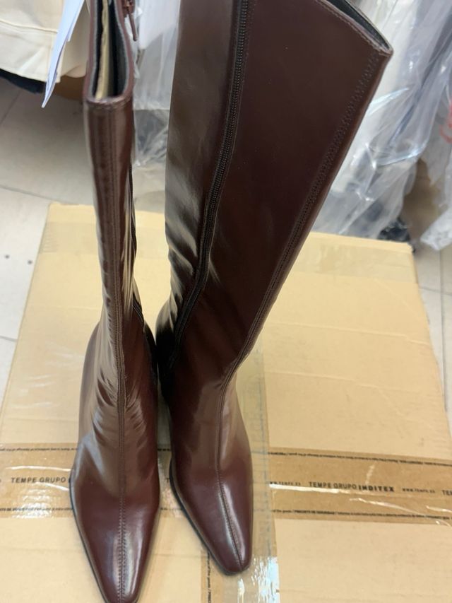 Botas Bershka Mujer Talla 38 Marrón
