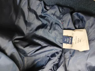 Giubbino imbottito bimbo/bimba blu con cappuccio s