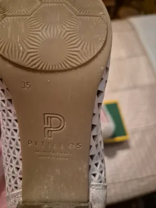 Zapatos Pitillos Verano Mujer Plata/Beige