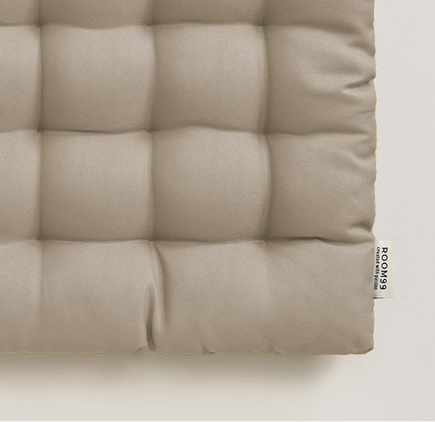 Cojín ROOM99 Aura 40x40 cm Piel Sintética Beige