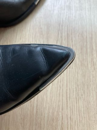 Botines Zara Talla 39 Puntera Metálica
