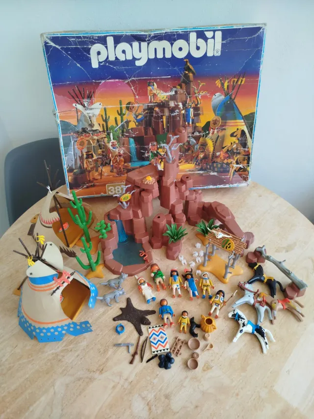 Playmobil 3870 campamento indio western vaqueros