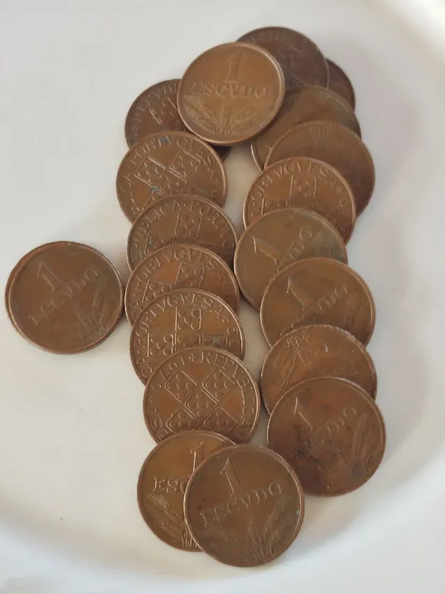 Lote 20 Monedas 1 Escudo Portugal