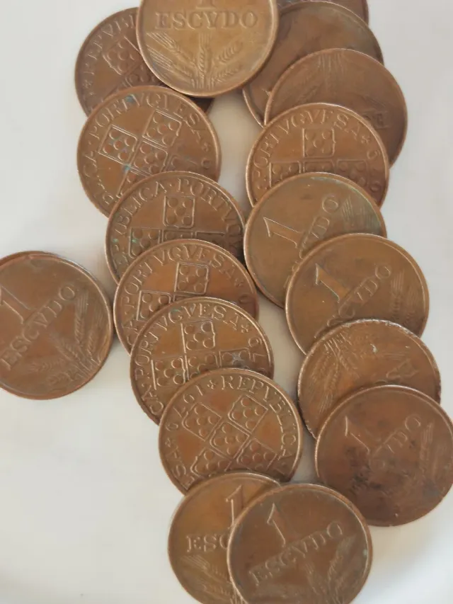 Lote 20 Monedas 1 Escudo Portugal