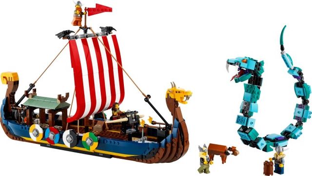 LEGO Creator 31132 Barco Vikingo y Serpiente Midga