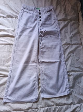 Pantalones Benetton Blancos