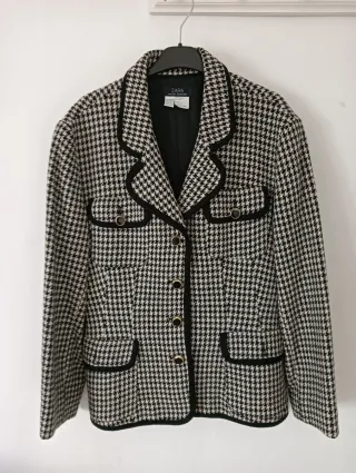 Chaqueta Zara Lana Semi Entallada M