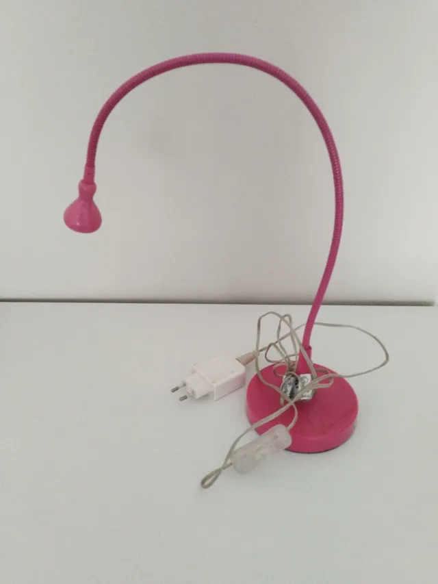 Lámpara Escritorio Flexible Rosa