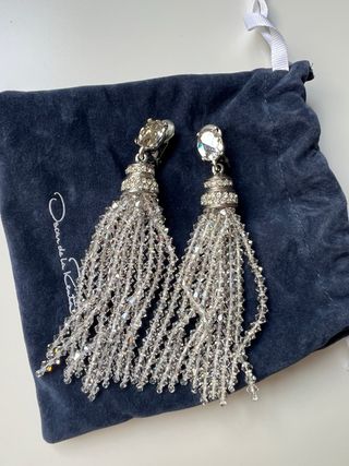 Oscar de la Renta Pendientes Clip Borla