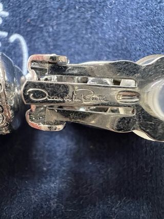 Oscar de la Renta Pendientes Clip Borla