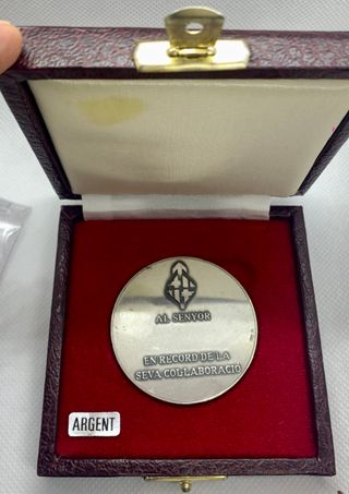 Medalla Plata Seu Fundacional Caixa Barcelona