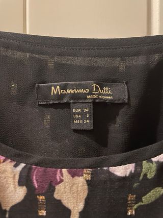 Blusa tirantes floral Massimo Dutti