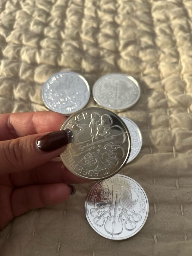 onzas de plata filarmónicas de Viena