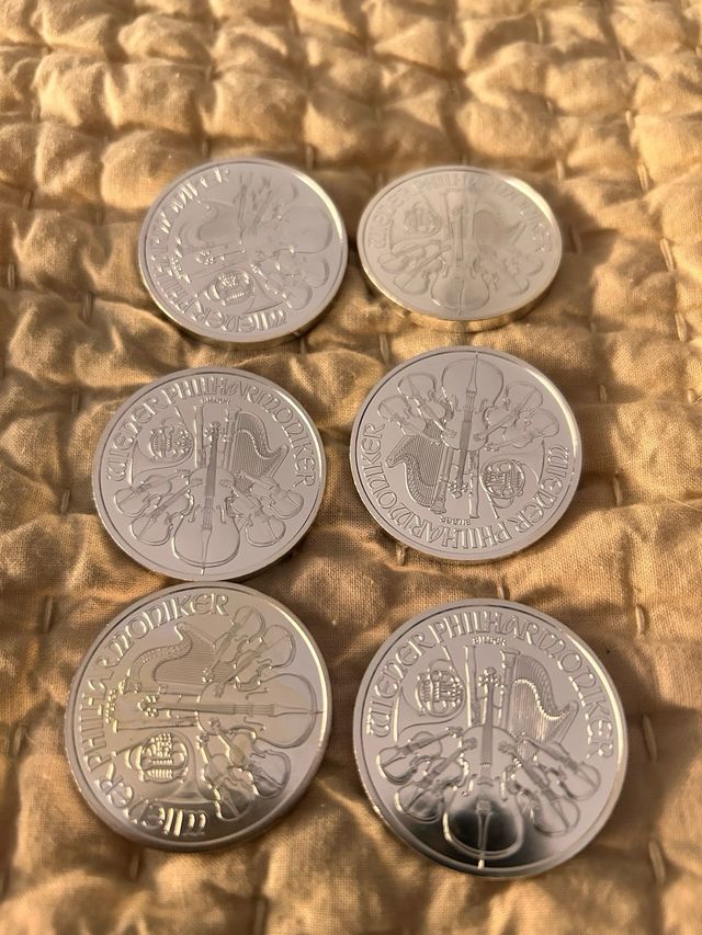 onzas de plata filarmónicas de Viena