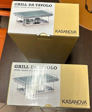 Due grill da tavolo Kasanova con pietra ollare