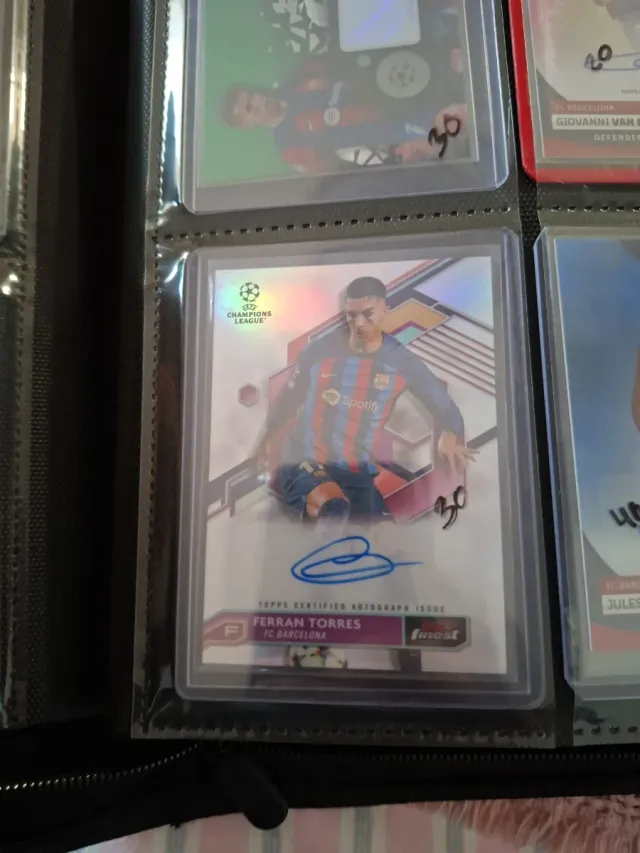 Ferran Torres FC Barcelona Topps Autograph
