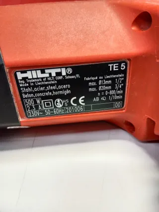 Taladro Hilti TE 5