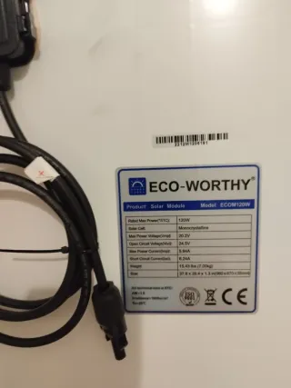 Kit Solar Camper,Cada placa solar mide 96cm x 67cm