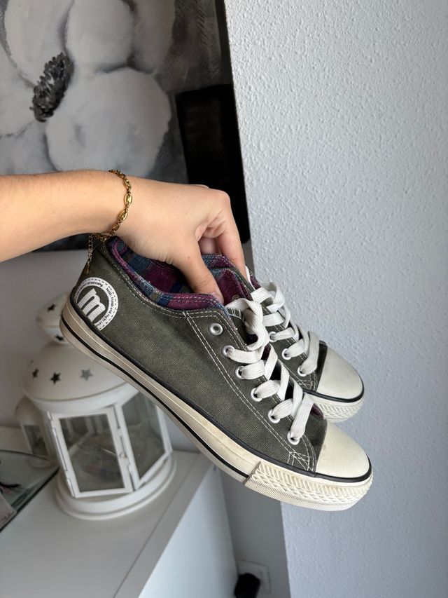 Zapatillas Mustang Hombre Verdes