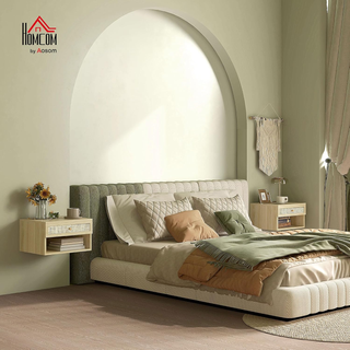 Set 2 Comodini con Cassetto e Ripiani Aperti in st