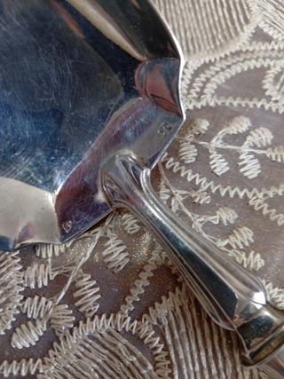 Mestolo vintage in metallo argentato