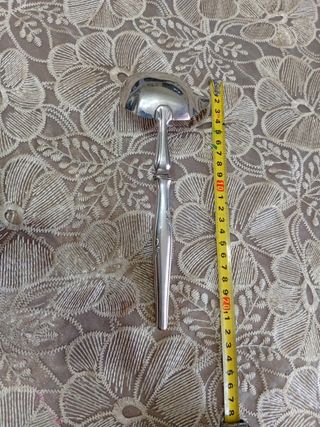 Mestolo vintage in metallo argentato