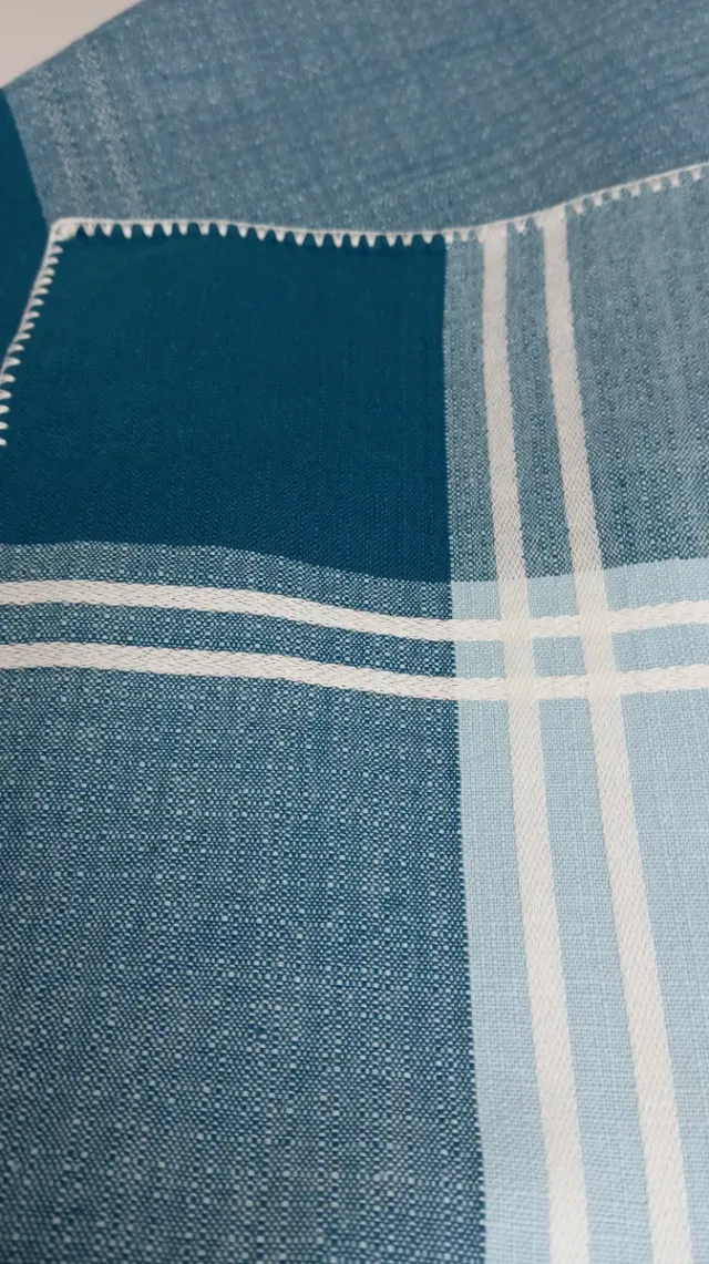 Mantel y 6 servilletas cuadros