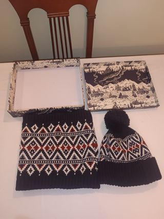 Conjunto Gorro y Bufanda Invierno 2 Piezas