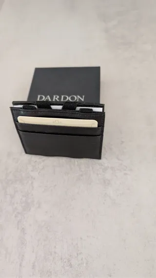Cartera Dardon Piel Negra Hombre