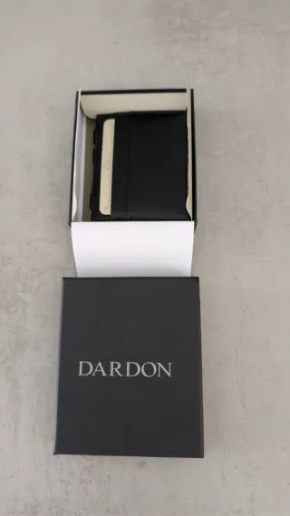 Cartera Dardon Piel Negra Hombre