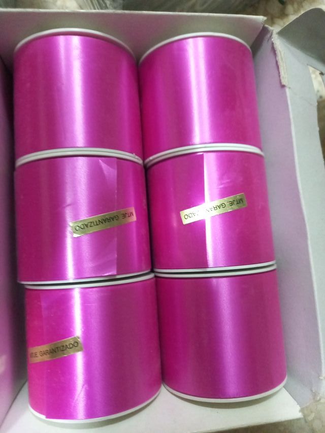 Lote cintas de regalo (doradas, azules, rosas)