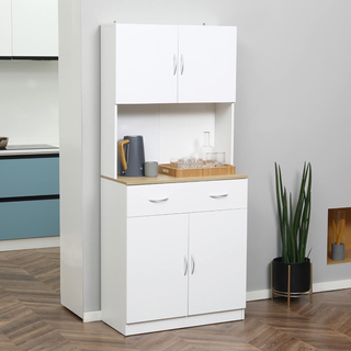 Mobile Cucina Alto 180cm con Armadietti a 2 Ante e