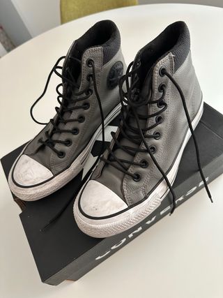 Zapatillas Converse grises altas