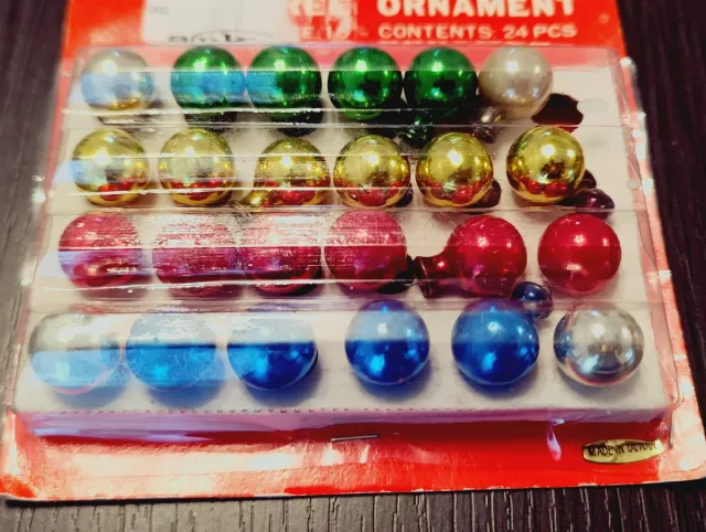 Lote Antiguas Bolas Navidad Vidrio