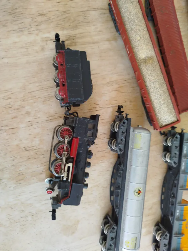 Locomotora a vapore Ibertren, scala 3N, carri merci