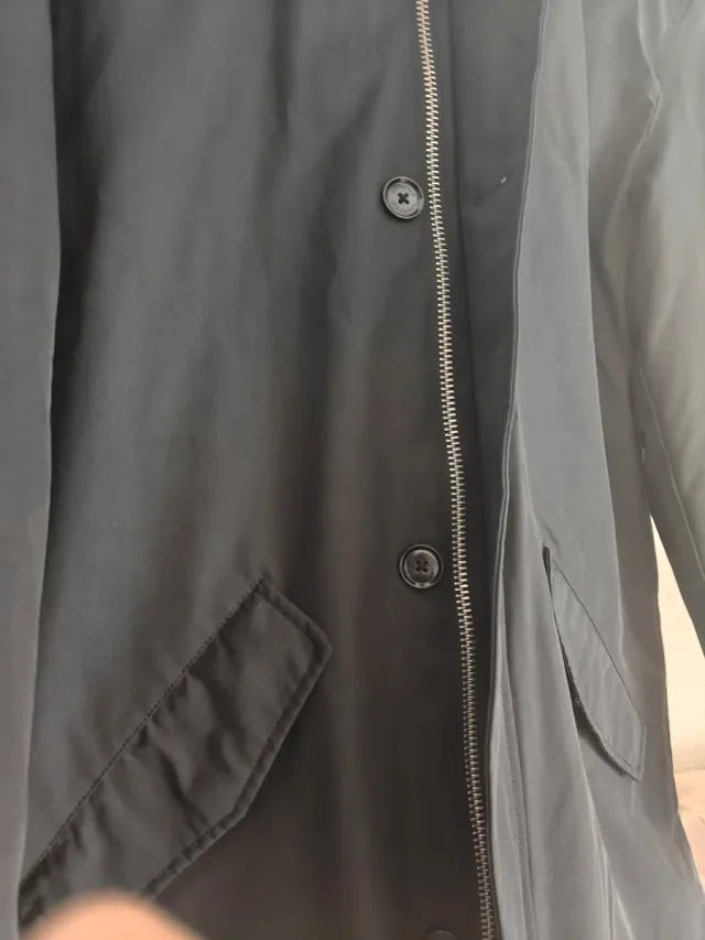 Chaqueta Springfield Negra Invierno, tres cuartos