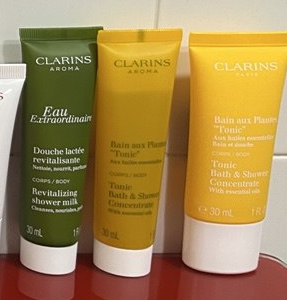 Tallas de viaje y tamaño venta cuerpo Clarins