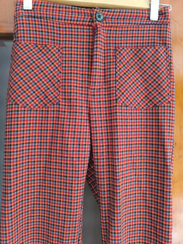 Pantalón cuadros Zara Talla S