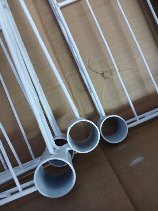 Scaffale Metallico CATTERHOUSE con Griglia Klaus, 120-56x35x120 cm, Bianco, 4 Ripiani, 140 kg