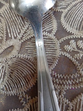 Coppia Cucchiai Vintage Argentati