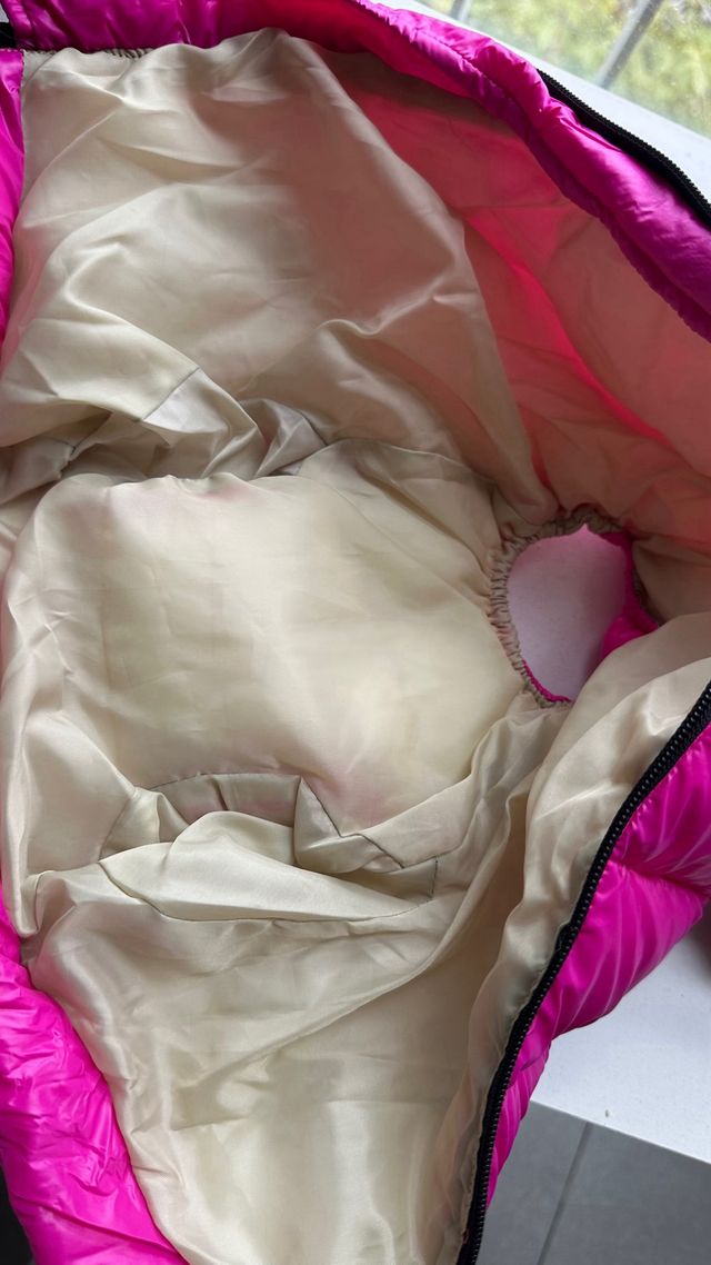 Abrigo para perro Love rosa medidas largo 38 cm