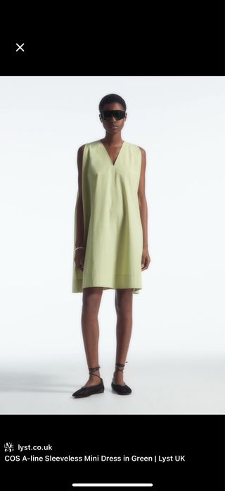 Vestido COS verde A-line SS24