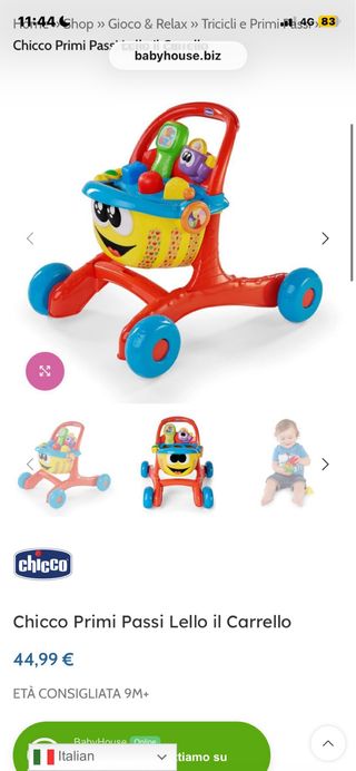 Chicco Carrellino Primi Passi