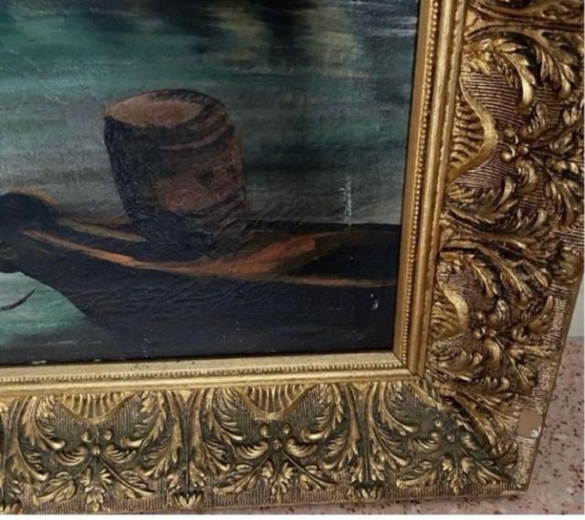 Cuadro Óleo Venecia Antiguo L. López