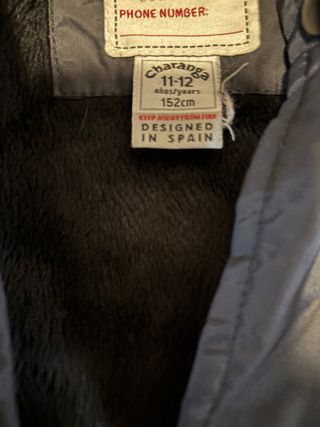 Abrigo Niño Charanga Negro